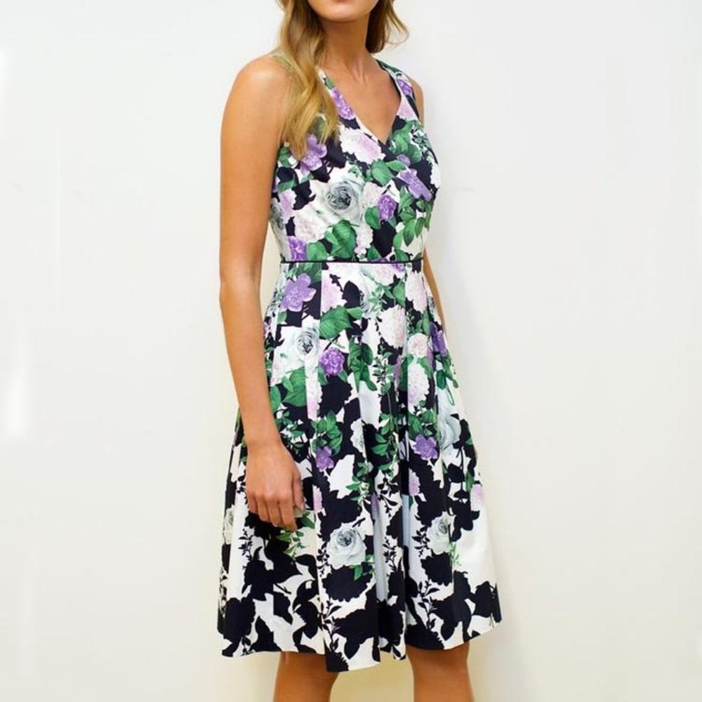 Talbots The Oprah Collection Floral Garden Party Dress